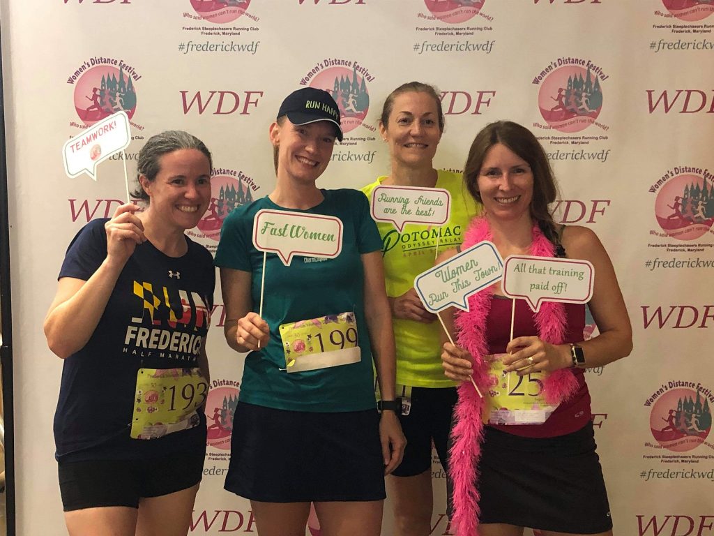 Katie (far left), Meredith Crow, Kim Whalen, and Jamie Leinauer at the 2019 WDF.